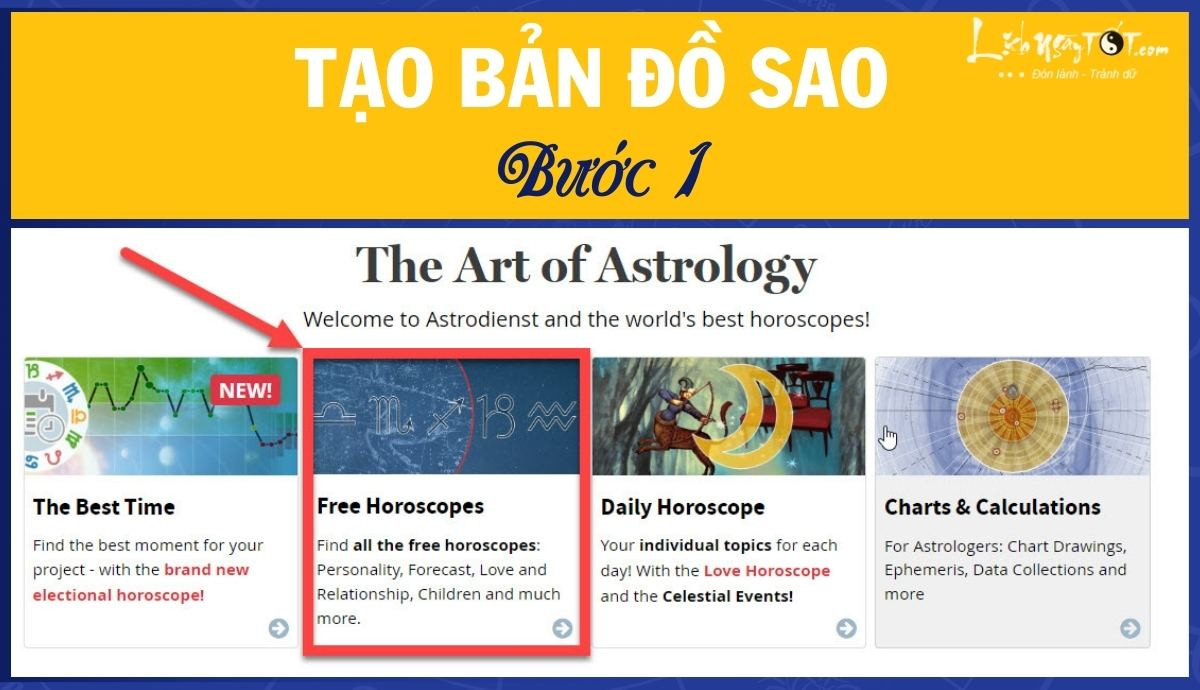 Tạo bản đồ sao bước 1