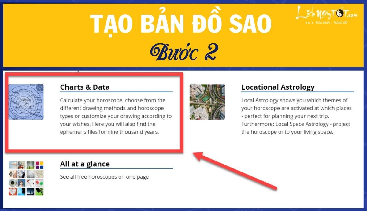 Tạo bản đồ sao bước 2